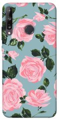Чехол для Huawei P40 Lite E / Y7p (2020) PandaPrint Розовый принт цветы
