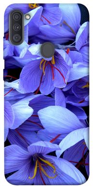 Чехол для Samsung Galaxy A11 PandaPrint Фиолетовый сад цветы