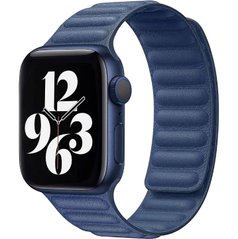Ремінець Leather Link для Apple Watch 38/40/41 mm Baltic Blue