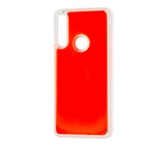 Чехол для Huawei P Smart Z "жидкий песок" оранжевый