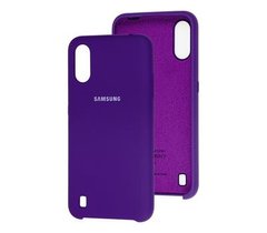 Чехол для Samsung Galaxy A01 (A015) Silky Soft Touch фиолетовый