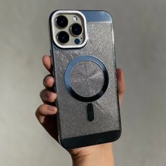 Чохол для iPhone 13 Pro Max Perforation MagSafe Case Silver