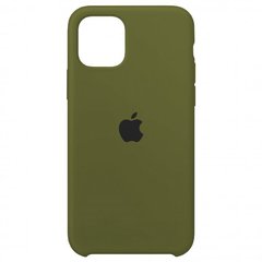 Чехол Apple silicone case for iPhone 11 Virid / темно зеленый