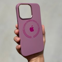 Чехол для iPhone 11 Silicone Case Full (Metal Frame and Buttons) with Magsafe с металлическими кнопками и рамкой Blueberry