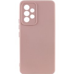 Чохол для Samsung Galaxy A73 5G Silicone Full camera закритий низ + захист камери Рожевий / Pink Sand
