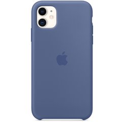 Чехол Silicone case Original 1:1 (AAA) для Apple iPhone 11 (6.1") (Синий / Linen Blue)