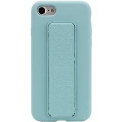 Чехол Silicone Case Hand Holder для Apple iPhone 7 / 8 / SE (2020) (4.7") (Бирюзовый / Ice Blue)