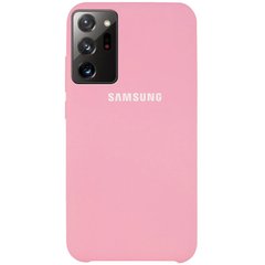Чехол Silicone Cover (AAA) для Samsung Galaxy Note 20 Ultra (Розовый / Light pink)