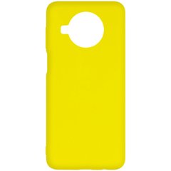 Чохол Silicone Cover Full without Logo (A) для Xiaomi Mi 10T Lite / Redmi Note 9 Pro 5G (Жовтий / Flash)