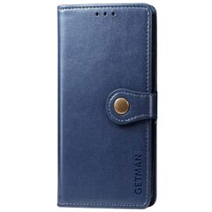 Кожаный чехол книжка GETMAN Gallant (PU) для Samsung Galaxy M51 (Синий)
