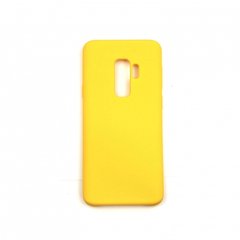 Накладка Silicone Cover for Samsung S9 Plus Yellow