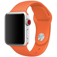 Силиконовый ремешок для Apple watch 42mm / 44mm (Оранжевый / Apricot)