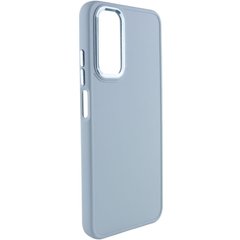 TPU чехол Bonbon Metal Style для Samsung Galaxy A13 4G Голубой / Mist blue