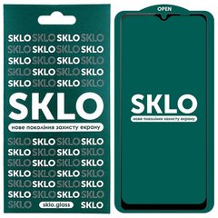 Защитное стекло SKLO 5D (full glue) для Samsung Galaxy A12 / M12 / A02s / M02s / A02 / M02 (Черный)