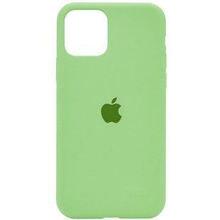 Чехол для Apple iPhone 11 Pro Max Silicone Full / закрытый низ / Мятный / Mint