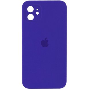 Чехол для iPhone 11 Silicone Full camera фиолетовый / закрытый низ + защита камеры