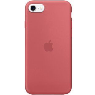 Чехол Silicone Case Full Protective (AA) для Apple iPhone SE (2020) (Красный / Camellia)