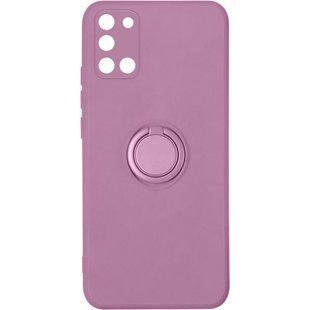 Чохол TPU Candy Ring Full Camera для Samsung Galaxy A31 (Ліловий / Lilac Pride)