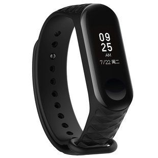 Ремінець Rhomb для Xiaomi Mi Band 5 (Чорний)