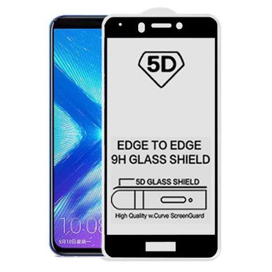 5D стекло для Huawei Honor 6A Black Черное - Полный клей / Full Glue