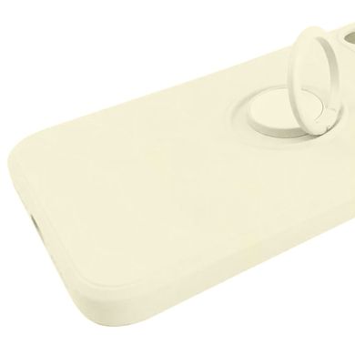 Чохол TPU Candy Ring Full Camera для Apple iPhone 12 (6.1 "") Бежевий / Antigue White