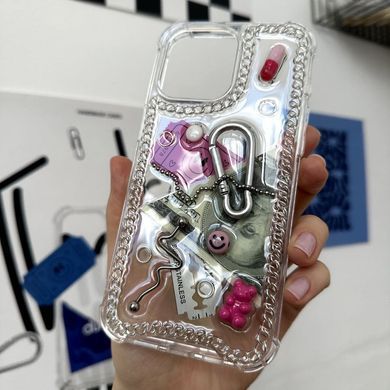 Чохол об'ємний ручної роботи для iPhone 14 Plus That's My&reg; Сlassic Series. Metal Pink