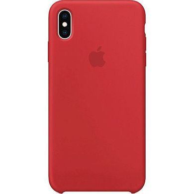 Чехол silicone case for iPhone X/XS Maroon / Красный