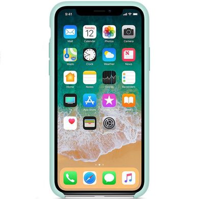 Чехол silicone case for iPhone XS Max Marine Green / Зеленый