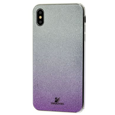 Чохол для iPhone Xs Max Swaro glass сріблясто-фіолетовий