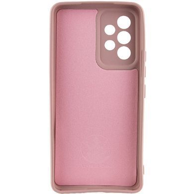 Чехол для Samsung Galaxy A73 5G Silicone Full camera закрытый низ + защита камеры Розовый / Pink Sand