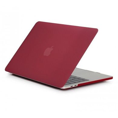 Чехол накладка Matte HardShell Case для Macbook Pro 16" Wine Red