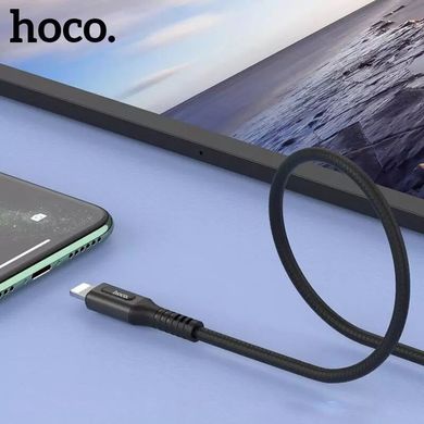 Дата кабель Hoco U79 "Admirable Smart Power" lightning (1.2М), Черный