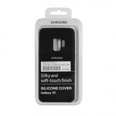 Накладка Silicone Cover for Samsung S9 Black