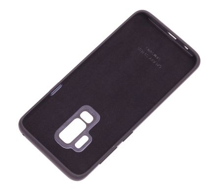 Чохол для Samsung Galaxy S9 Plus (G965) Silicone Full черный с закрытым низом и микрофиброй