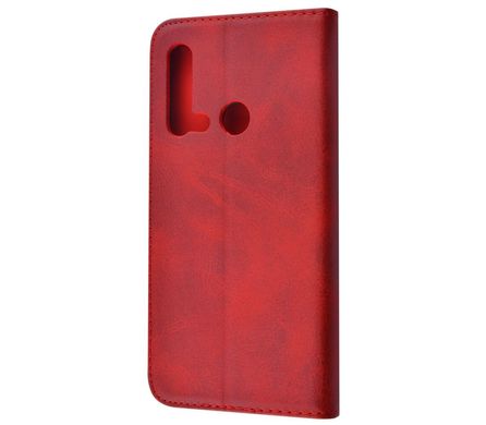 Чехол книжка для Huawei Nova 5i Black magnet красный