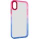 Чехол TPU+PC Fresh sip series для Apple iPhone XR (6.1") Синий / Розовый
