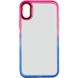 Чехол TPU+PC Fresh sip series для Apple iPhone XR (6.1") Синий / Розовый