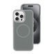 Чехол для iPhone 16 Pro Max Neon Silicone Case MagSafe Gray