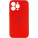 Чехол для Apple iPhone 13 Pro Silicone Full camera закрытый низ + защита камеры / Красный / Red