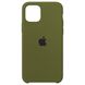Чехол silicone case for iPhone 11 Virid / темно зеленый