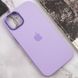 Чехол для iPhone 14 Pro Max Silicone Case Full (Metal Frame and Buttons) с металической рамкой и кнопками Lilac