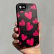 Чехол для iPhone 7 / 8 / SE 2020 Rubbed Print Silicone Pink hearts