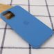 Чехол silicone case for iPhone 12 mini (5.4") (Синий/Denim blue)