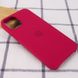 Чохол silicone case for iPhone 12 Pro / 12 (6.1") (Червоний / Rose Red)