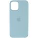 Чохол Silicone Case (AA) для Apple iPhone 12 Pro Max (6.7 ") (Бірюзовий / Light Blue)