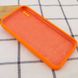 Чехол для iPhone X/Xs Silicone Full camera закрытый низ + защита камеры (Оранжевый / Bright Orange) квадратные борты