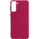 Чехол Silicone Cover Full without Logo (A) для Samsung Galaxy S21 Plus (Бордовый / Marsala)