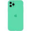 Чехол для Apple iPhone 11 Pro Silicone Full camera / закрытый низ + защита камеры (Зеленый / Spearmint)