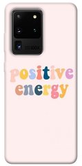 Чехол для Samsung Galaxy S20 Ultra PandaPrint Positive energy надписи