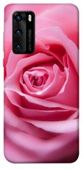 Чехол для Huawei P40 PandaPrint Розовый бутон цветы